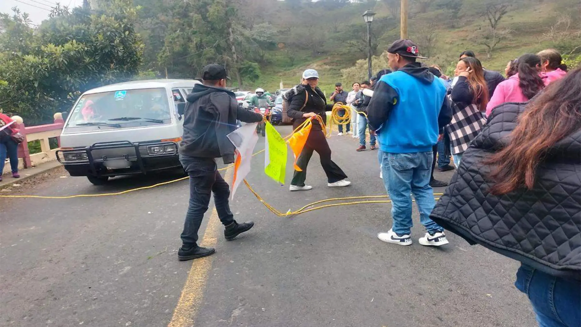 Bloqueo en carretera